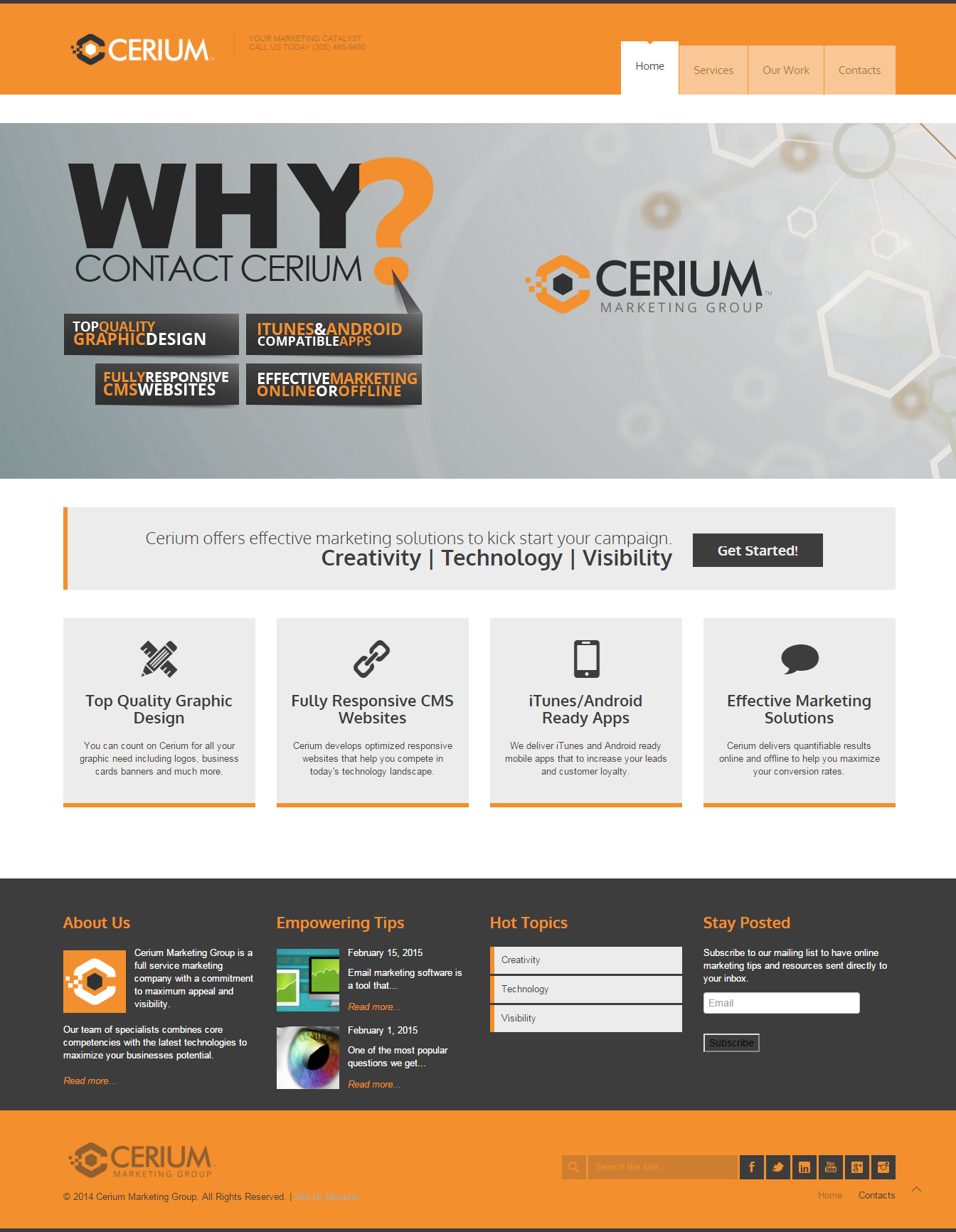 cerium-marketing-group-website